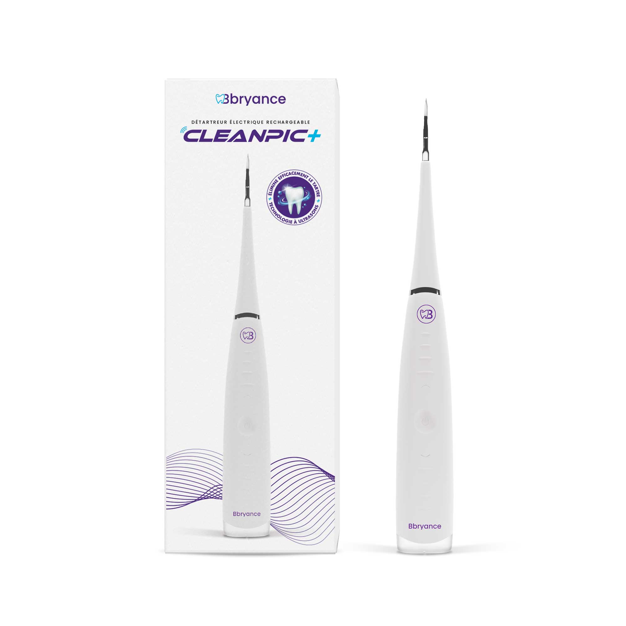 Détartreur dentaire ultrason + kit de 5 capsules blanchiment dentaire &  polissage (vendeur tiers) –